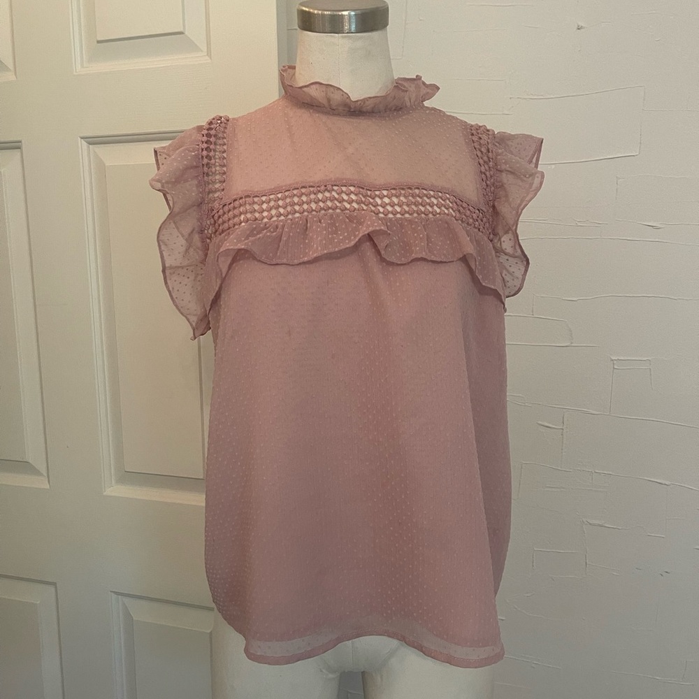 Rose Mesh Top